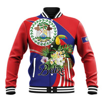 Personalized Belize Toucan Tropical Baseball Jacket Happy Independence Day
