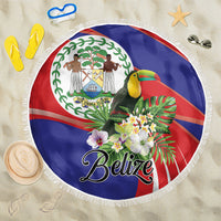 Belize Toucan Tropical Beach Blanket Happy Independence Day
