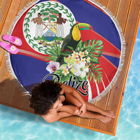 Belize Toucan Tropical Beach Blanket Happy Independence Day