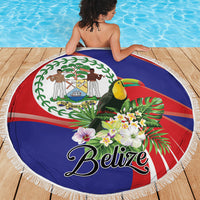 Belize Toucan Tropical Beach Blanket Happy Independence Day