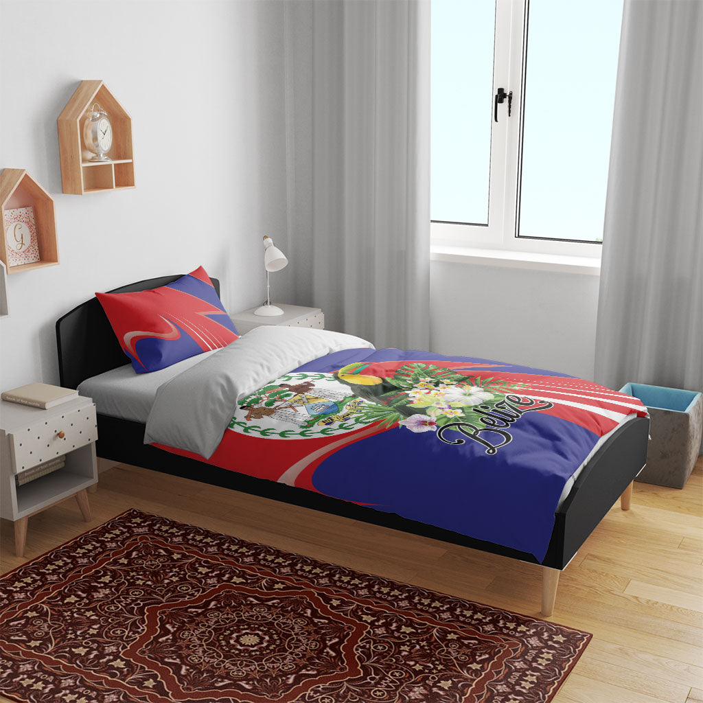 Belize Toucan Tropical Bedding Set Happy Independence Day