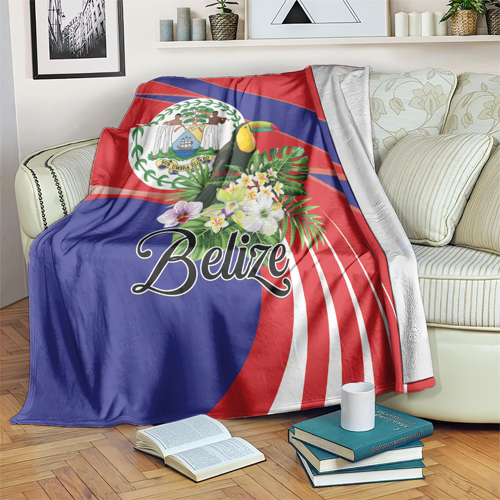 Belize Toucan Tropical Blanket Happy Independence Day
