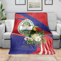 Belize Toucan Tropical Blanket Happy Independence Day