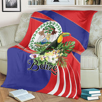 Belize Toucan Tropical Blanket Happy Independence Day