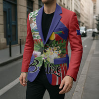 Personalized Belize Toucan Tropical Blazer Happy Independence Day