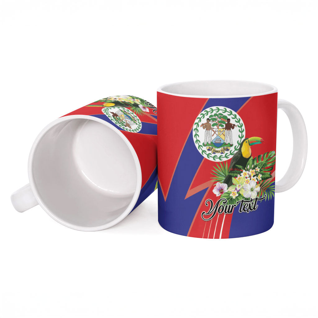 Personalized Belize Toucan Tropical Ceramic Mug Happy Independence Day