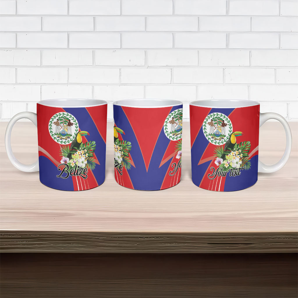 Personalized Belize Toucan Tropical Ceramic Mug Happy Independence Day