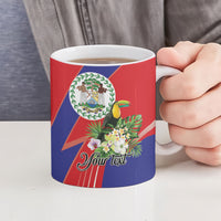 Personalized Belize Toucan Tropical Ceramic Mug Happy Independence Day