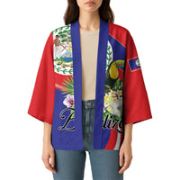 Personalized Belize Toucan Tropical Kimono Happy Independence Day