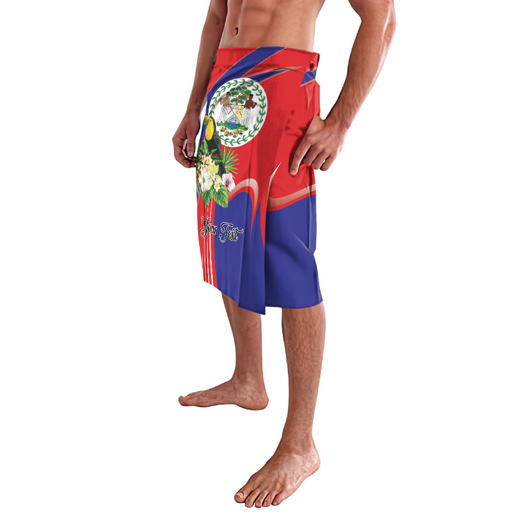 Personalized Belize Toucan Tropical Lavalava Happy Independence Day