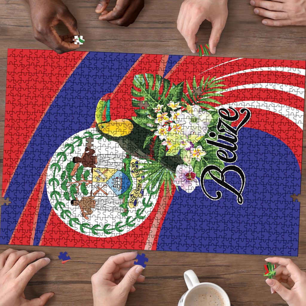 Belize Toucan Tropical Puzzle Happy Independence Day
