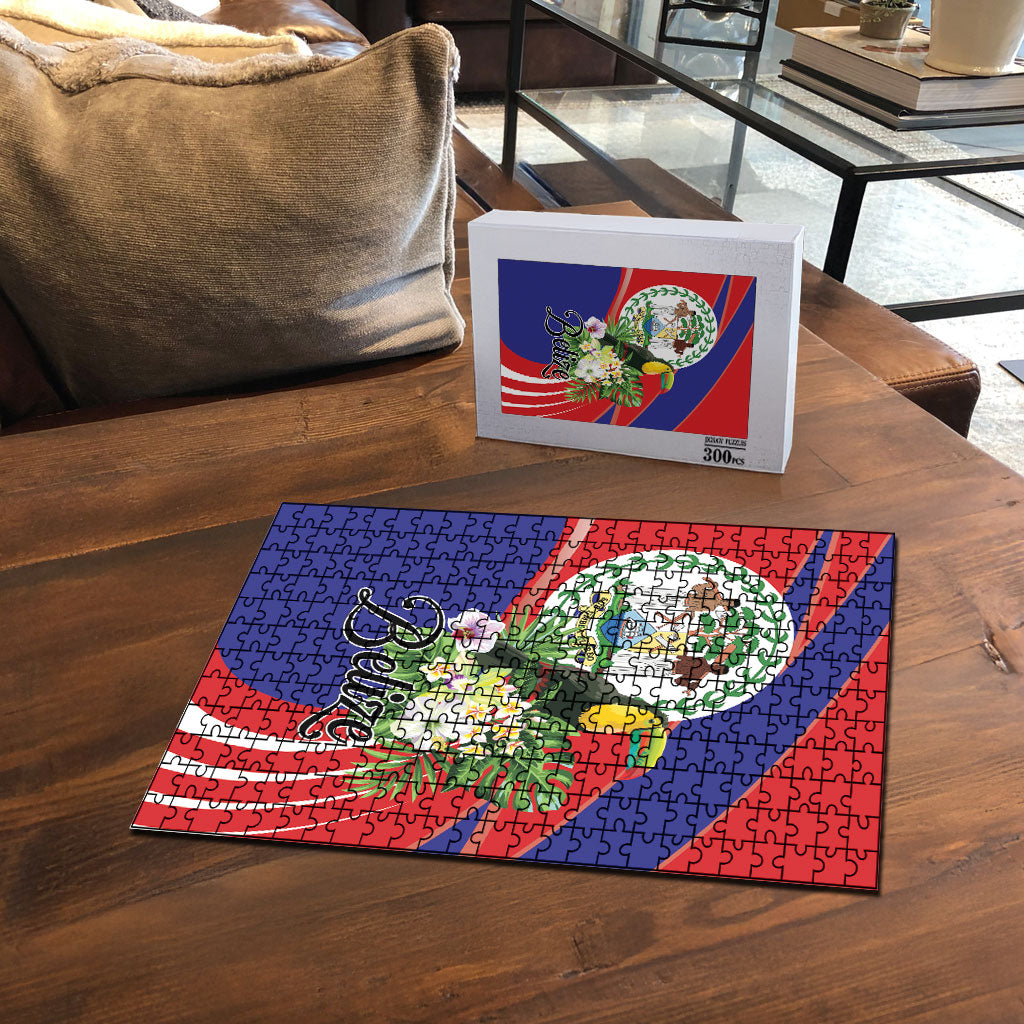 Belize Toucan Tropical Puzzle Happy Independence Day