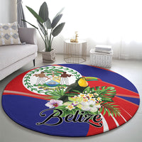 Belize Toucan Tropical Round Carpet Happy Independence Day