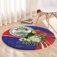 Belize Toucan Tropical Round Carpet Happy Independence Day