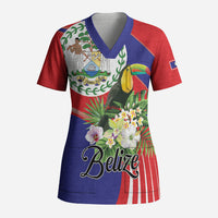 Personalized Belize Toucan Tropical Scrub Top Happy Independence Day