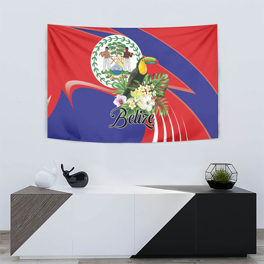 Belize Toucan Tropical Tapestry Happy Independence Day