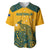 Australia Rugby Baseball Jersey Wallabies Aboriginal Pattern - Wonder Print Shop