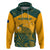 Australia Rugby Hoodie Wallabies Aboriginal Pattern - Wonder Print Shop