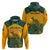 Australia Rugby Hoodie Wallabies Aboriginal Pattern - Wonder Print Shop