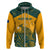 Australia Rugby Hoodie Wallabies Aboriginal Pattern - Wonder Print Shop