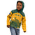 Australia Rugby Kid Hoodie Wallabies Aboriginal Pattern - Wonder Print Shop