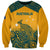 Australia Rugby Sweatshirt Wallabies Aboriginal Pattern - Wonder Print Shop