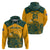 Custom Australia Rugby Hoodie Wallabies Aboriginal Pattern - Wonder Print Shop