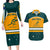 Australia Rugby Couples Matching Long Sleeve Bodycon Dress and Hawaiian Shirt Wallabies Go 2023 World Cup - Wonder Print Shop