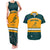 Australia Rugby Couples Matching Tank Maxi Dress and Hawaiian Shirt Wallabies Go 2023 World Cup - Wonder Print Shop