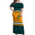 Australia Rugby Off Shoulder Maxi Dress Wallabies Go 2023 World Cup - Wonder Print Shop