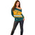 Australia Rugby Off Shoulder Sweater Wallabies Go 2023 World Cup - Wonder Print Shop