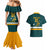 Custom Australia Rugby Couples Matching Mermaid Dress and Hawaiian Shirt Wallabies Go 2023 World Cup - Wonder Print Shop