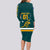 Custom Australia Rugby Long Sleeve Bodycon Dress Wallabies Go 2023 World Cup - Wonder Print Shop