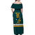 Custom Australia Rugby Off Shoulder Maxi Dress Wallabies Go 2023 World Cup - Wonder Print Shop