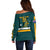 Custom Australia Rugby Off Shoulder Sweater Wallabies Go 2023 World Cup - Wonder Print Shop