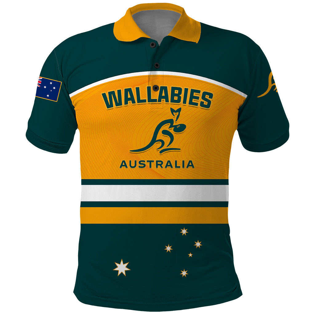 Custom Australia Rugby Polo Shirt Wallabies Go 2023 World Cup - Wonder Print Shop