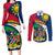 Namibia Rugby Couples Matching Long Sleeve Bodycon Dress and Long Sleeve Button Shirts Welwitschias Go 2023 World Cup - Wonder Print Shop