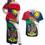 Namibia Rugby Couples Matching Off Shoulder Maxi Dress and Hawaiian Shirt Welwitschias Go 2023 World Cup - Wonder Print Shop