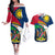 Namibia Rugby Couples Matching Off The Shoulder Long Sleeve Dress and Hawaiian Shirt Welwitschias Go 2023 World Cup - Wonder Print Shop