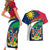 Namibia Rugby Couples Matching Short Sleeve Bodycon Dress and Hawaiian Shirt Welwitschias Go 2023 World Cup - Wonder Print Shop