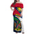 Namibia Rugby Family Matching Off Shoulder Maxi Dress and Hawaiian Shirt Welwitschias Go 2023 World Cup - Wonder Print Shop