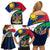 Namibia Rugby Family Matching Off Shoulder Short Dress and Hawaiian Shirt Welwitschias Go 2023 World Cup - Wonder Print Shop