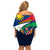 Namibia Rugby Family Matching Off Shoulder Short Dress and Hawaiian Shirt Welwitschias Go 2023 World Cup - Wonder Print Shop