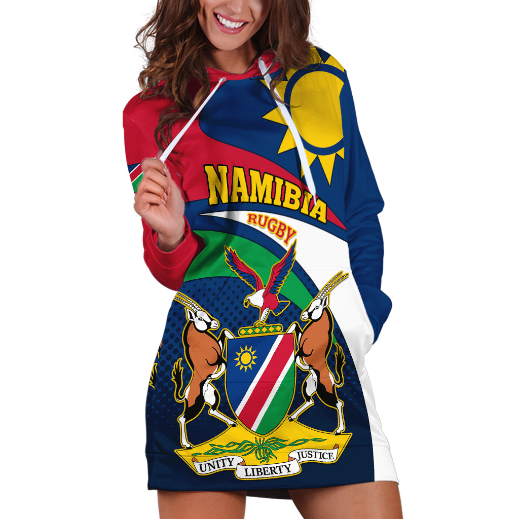 Namibia Rugby Hoodie Dress Welwitschias Go 2023 World Cup - Wonder Print Shop