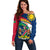 Namibia Rugby Off Shoulder Sweater Welwitschias Go 2023 World Cup - Wonder Print Shop