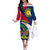 Namibia Rugby Off The Shoulder Long Sleeve Dress Welwitschias Go 2023 World Cup - Wonder Print Shop