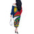 Namibia Rugby Off The Shoulder Long Sleeve Dress Welwitschias Go 2023 World Cup - Wonder Print Shop