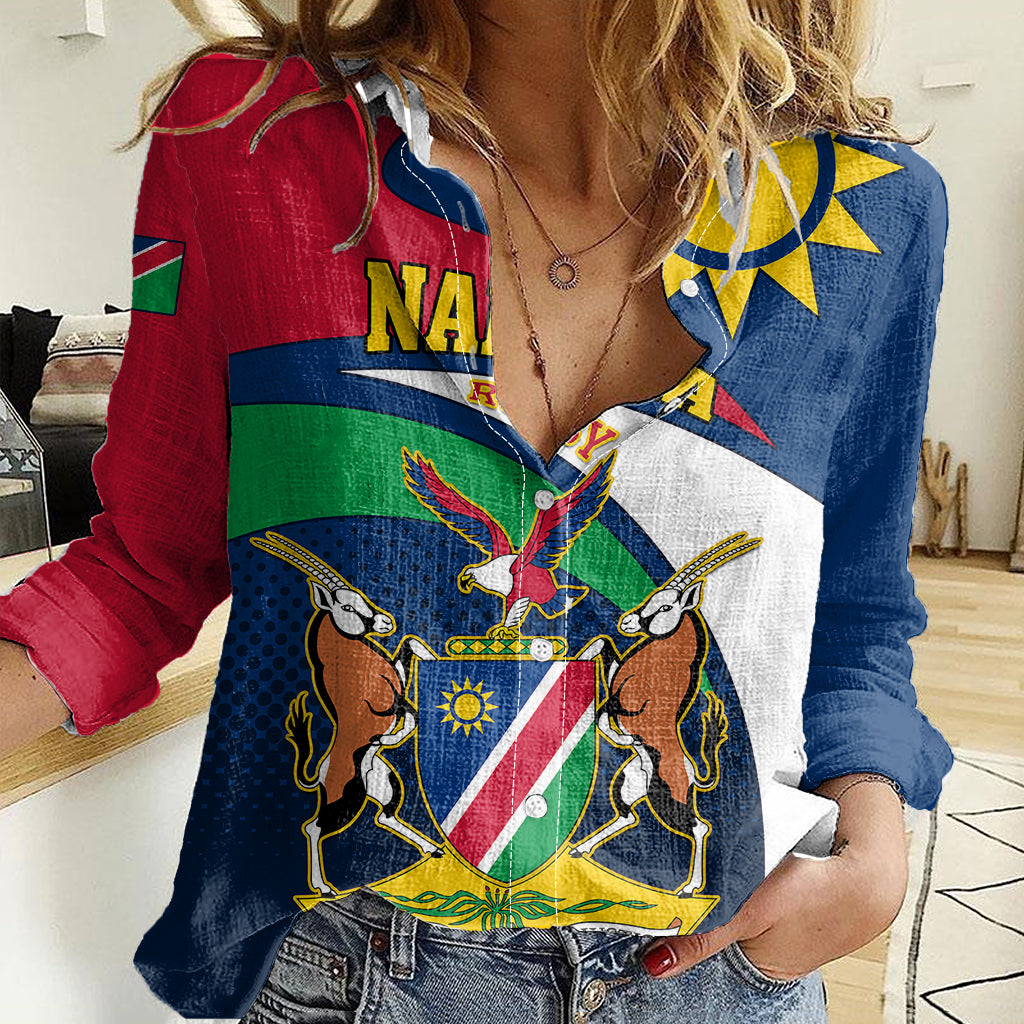 Namibia Rugby Women Casual Shirt Welwitschias Go 2023 World Cup - Wonder Print Shop