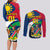 Custom Namibia Rugby Couples Matching Long Sleeve Bodycon Dress and Long Sleeve Button Shirts Welwitschias Go 2023 World Cup - Wonder Print Shop