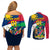 Custom Namibia Rugby Couples Matching Off Shoulder Short Dress and Long Sleeve Button Shirts Welwitschias Go 2023 World Cup - Wonder Print Shop